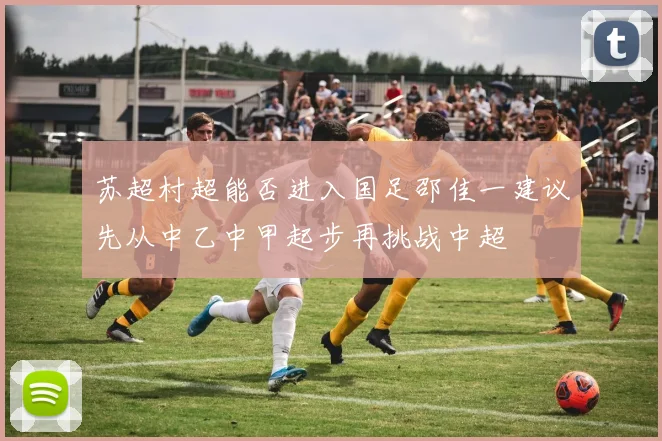 苏超村超能否进入国足邵佳一建议先从中乙中甲起步再挑战中超