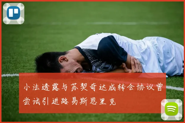 小法透露与苏契奇达成转会协议曾尝试引进路易斯恩里克